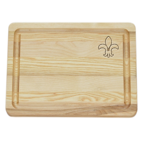 Picture of Carved Solutions Master Collection Wooden Cutting Board Small -Fleur-De-Lys