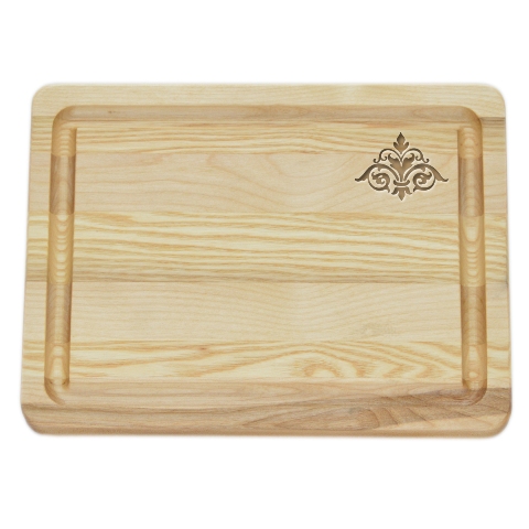 Picture of Carved Solutions Master Collection Wooden Cutting Board Small -Damask
