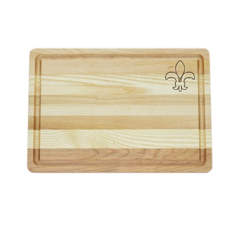 Picture of Carved Solutions Master Collection Wooden Cutting Board Medium-Fleur-De-Lys