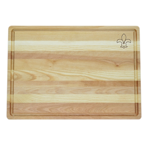 Picture of Carved Solutions Master Collection Wooden Cutting Board Large-Fleur-De-Lys