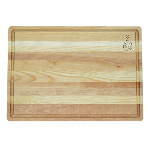 Picture of Carved Solutions Master Collection Wooden Cutting Board Large-Pineapple