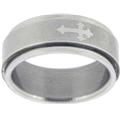 Solid Rock Jewelry 01496X Ring Orthodox Cross With Matte Spin Style 341 Sz 7 Solid Rock Jewelry 01496X Ring Orthodox Cross With Matte Spin Style 341 Sz 7