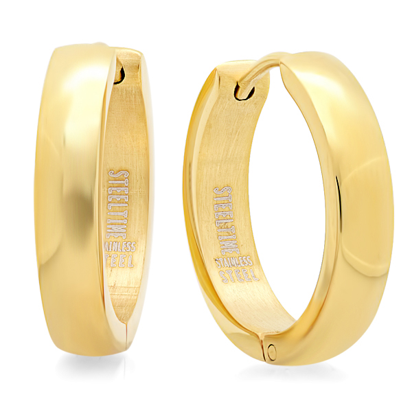 Picture of  Ladies Classic 20 Mm Hoop Earrings In 18 Kt Gold Plated
