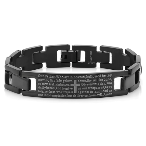 Picture of  Stainless Steel Black Ip Link Bracelet