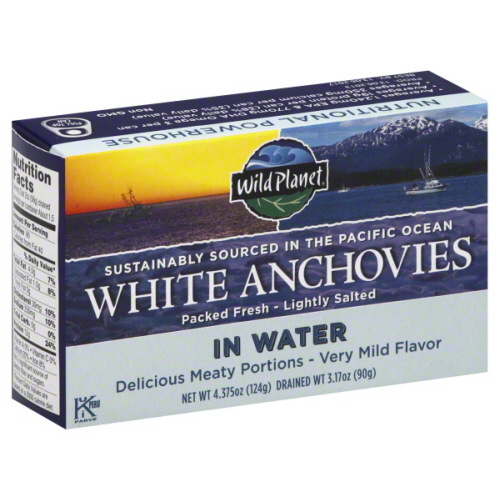 Picture of WILD PLANET ANCHOVY WHITE W WATER-4.375 OZ -Pack of 12