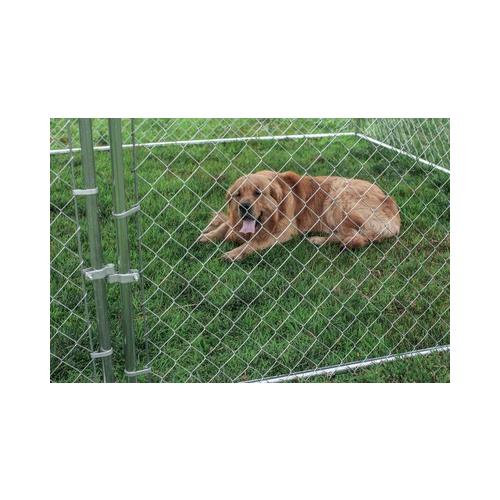 Picture of Aleko DK7X7X4-APE Chain Link Dog Pet System&#44; Dog Kennel