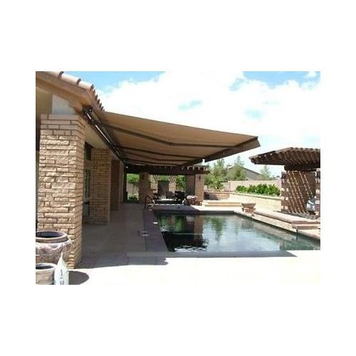 Retractable 13 x 10 Feet Patio Awning Canopy Sand -  ALEKO, AW13X10SAND31-UNB