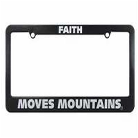 Auto Tag Frame Faith Moves Mountains Black