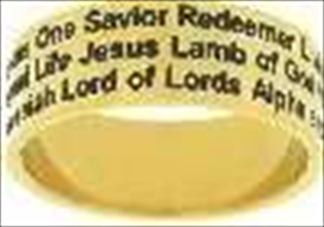 Solid Rock Jewelry 05552X Ring Names Of Jesus Gold Style 366 Size 6