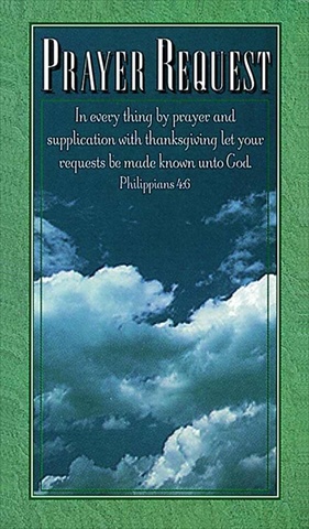 465156 Pew Card Prayer Request