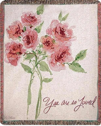 111596 Throw You Are So Loved Tapestry - 50 x 60