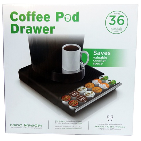 Picture of Mind Reader 233 Coffee Pod Storage Drawer&#44; Black