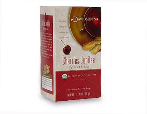 Picture of Davidson Organic Tea 2594 Cherries Jubilee Tea- Box of 25 Tea Bags
