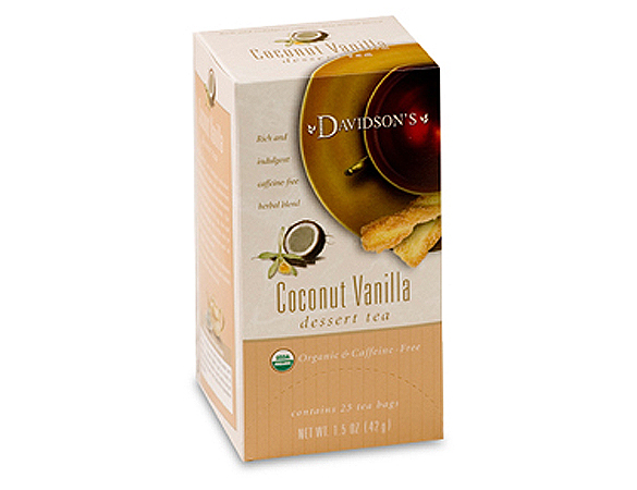 Picture of Davidson Organic Tea 2545 Coconut Vanilla Tea- Box of 25 Tea Bags
