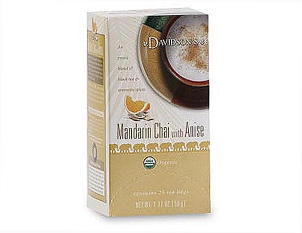Picture of Davidson Organic Tea 2542 Mandarin Chai With Anise Tea- Box of 25 Tea Bags