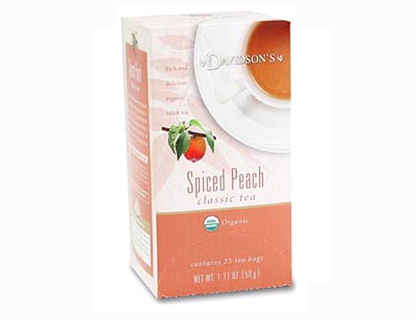 Picture of Davidson Organic Tea 2636 Spiced Peach Tea- Box of 25 Tea Bags
