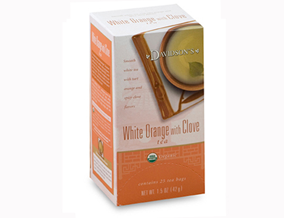 Picture of Davidson Organic Tea 2549 White Orange With Clove Tea- Box of 25 Tea Bags