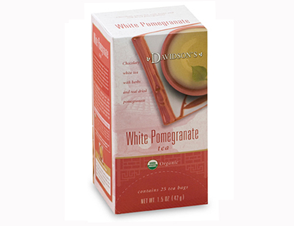 Picture of Davidson Organic Tea 2551 White Pomegranate Tea- Box of 25 Tea Bags