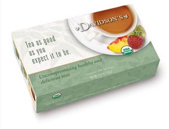 Picture of Davidson Organic Tea 201 Decaffeinated Green Tea- Box of 100 Tea Bags