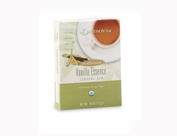 Picture of Davidson Organic Tea 296 Decaffeinated Vanilla Essence Tea- Box of 100 Tea Bags