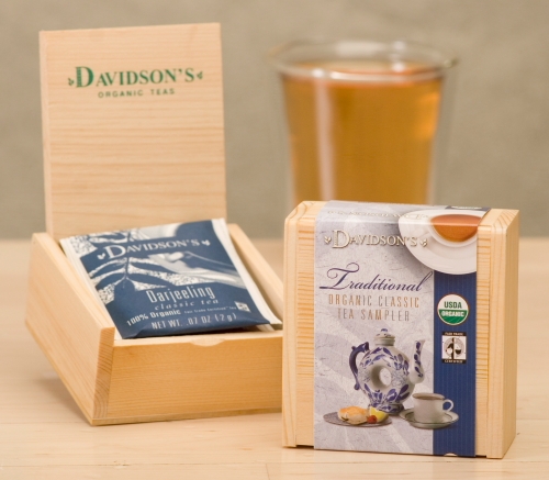 Picture of Davidson Organic Tea 646 Sampler Chest Traditional Tea