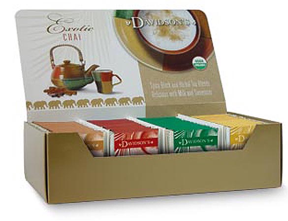 Picture of Davidson Organic Tea 1176 Single Serve Assorted Chais Tea