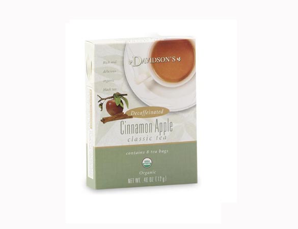 Davidson Organic Tea 2140 Decaffeinated Cinnamon Apple Tea- Box of 8