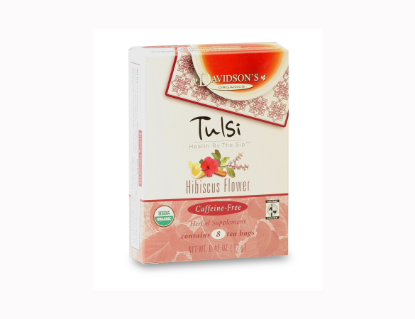 Picture of Davidson Organic Tea 2256 Tulsi Hibiscus Tea- Box of 8