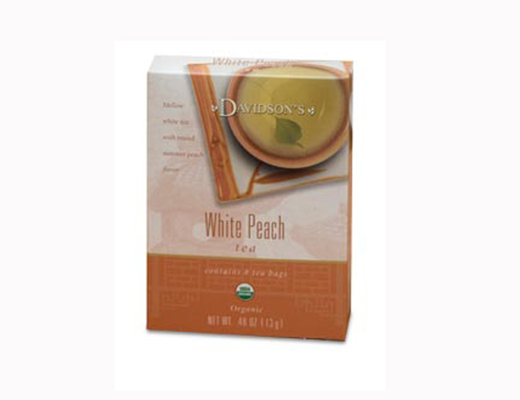 Picture of Davidson Organic Tea 2242 White Peach Tea- Box of 8