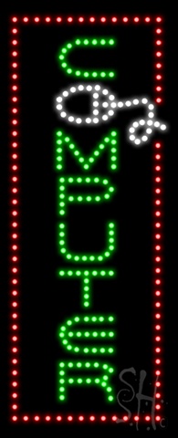 Everything Neon L100-0965 Computer Animated LED Sign 27" Tall x 11" Wide x 1" Deep