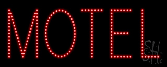 Everything Neon L100-1261 Motel LED Sign 8" Tall x 20" Wide x 1" Deep