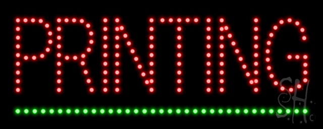 Everything Neon L100-1299 Printing LED Sign 8" Tall x 20" Wide x 1" Deep