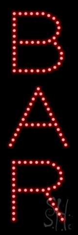 Everything Neon L100-1357 Bar LED Sign 21" Tall x 7" Wide x 1" Deep