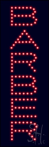 Everything Neon L100-1358 Barber LED Sign 21" Tall x 7" Wide x 1" Deep