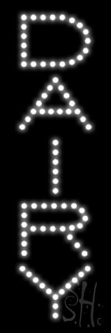 Everything Neon L100-1378 Dairy LED Sign 21" Tall x 7" Wide x 1" Deep