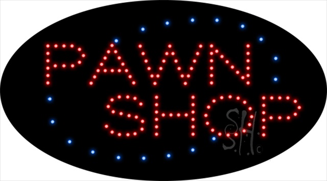 Everything Neon L100-1602 Pawn Shop Animated LED Sign 15" Tall x 27" Wide x 1" Deep -  The Sign Store