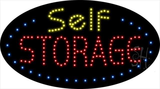 Everything Neon L100-1958 Self Storage Animated LED Sign 15" Tall x 27" Wide x 1" Deep