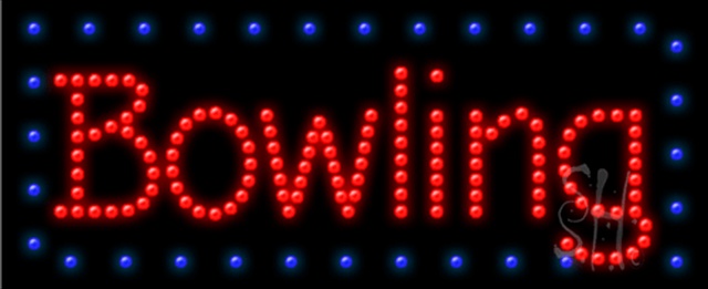 Everything Neon L102-0011 Bowling LED Sign 11" Tall x 27" Wide x 1" Deep