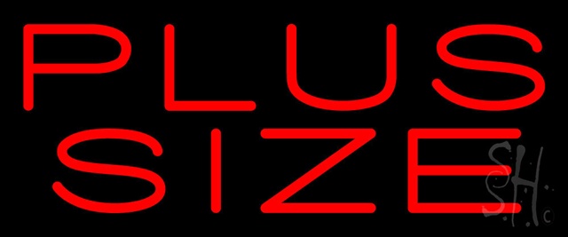 Sign Store N100-0139-clear Red Plus Size Clear Backing Neon Sign- 24 x 10 x 1 In.
