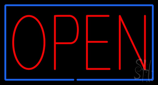 Everything Neon N100-3176 Open Neon Sign 20" Tall x 37" Wide x 3" Deep