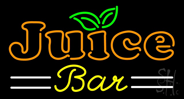Everything Neon N100-3639 Double Stroke Juice Bar Neon Sign 20" Tall x 37" Wide x 3" Deep -  The Sign Store