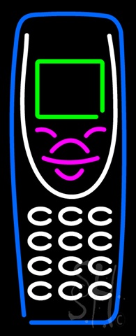 Everything Neon N100-5794 Cellular Logo LED Neon Sign 24 x 10 - inches