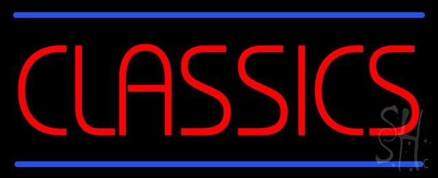 Sign Store N100-1185-clear Classics Clear Backing Neon Sign- 32 x 13 x 1 In.