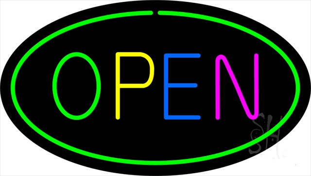Everything Neon N100-1800 Open Animated LED Neon Sign 10 x 24 - inches