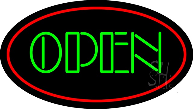 Sign Store N100-2004-clear Open Clear Backing Neon Sign- 30 x 17 x 1 In.