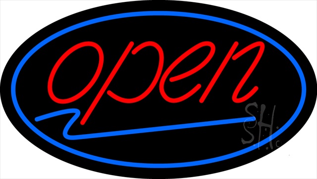 Sign Store N100-2015-clear Open Clear Backing Neon Sign- 30 x 17 x 1 In.