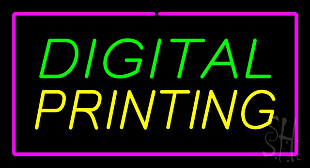 Sign Store N100-2869-clear Digital Printing With Pink Border Clear Backing Neon Sign- 37 x 20 x 1 In.