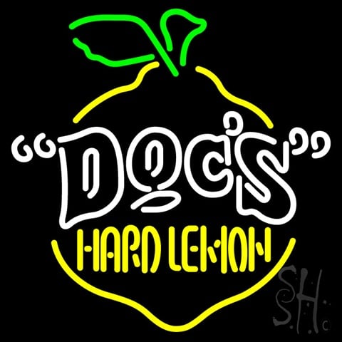 Sign Store N100-3757-clear Docs Hard Lemon Clear Backing Neon Sign- 24 x 24 x 1 In.
