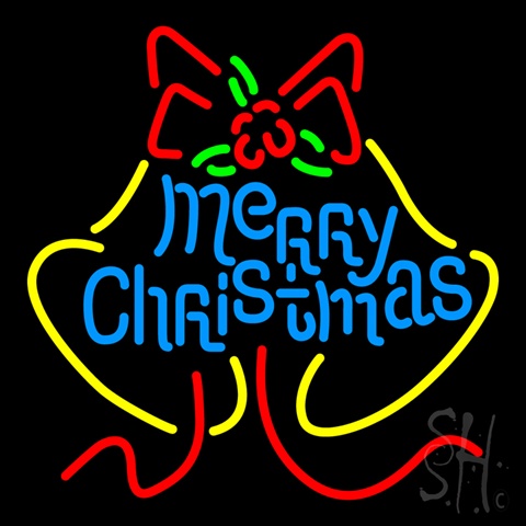 Sign Store N100-3762-clear Merry Christmas Light Decoration Clear Backing Neon Sign- 24 x 24 x 1 In.