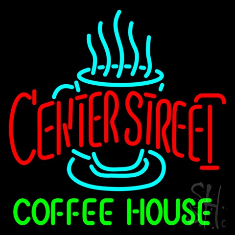 Sign Store N100-3767-clear Personalized Espresso Or Coffee Stand Clear Backing Neon Sign- 24 x 24 x 1 In.